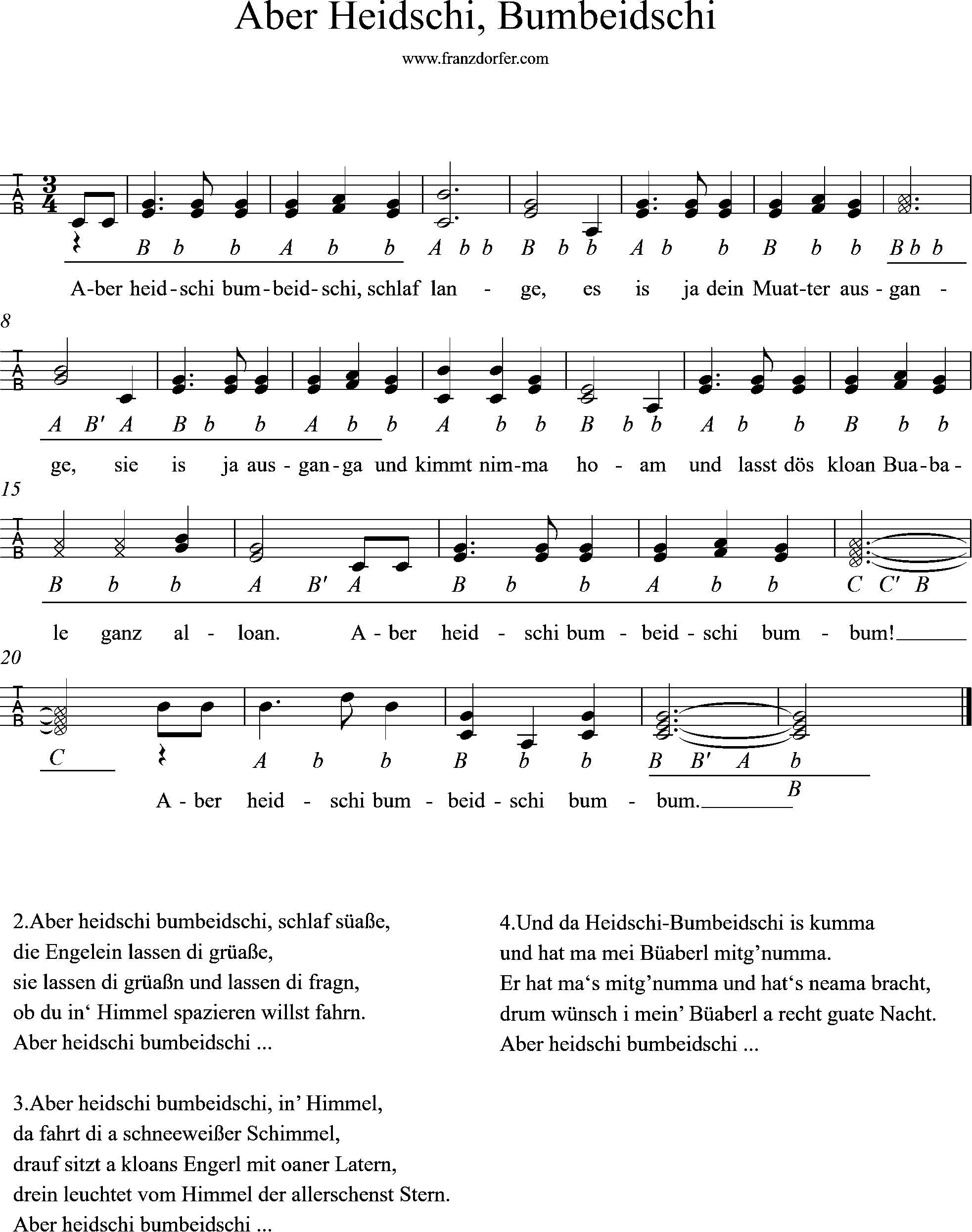 Steirische Harmonika lernen-Aber Heidschi Bumbeidschi